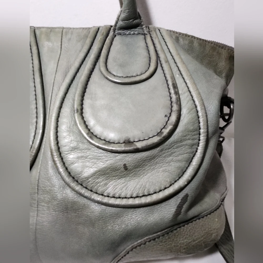 Liebskind Distressed Leather Satchel with Removable Shoulder Strap - Picture 14 of 14